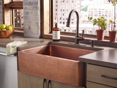 Copper Farm Sink Styles for a Rustic Kitchen